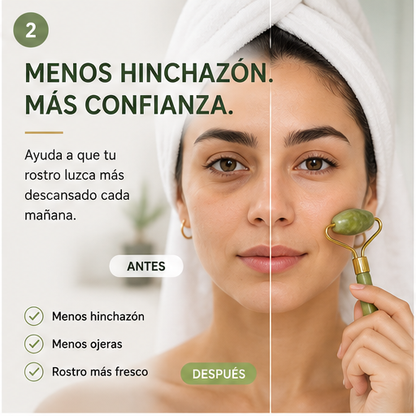 Rodillo Antiarrugas Jade Natural X3