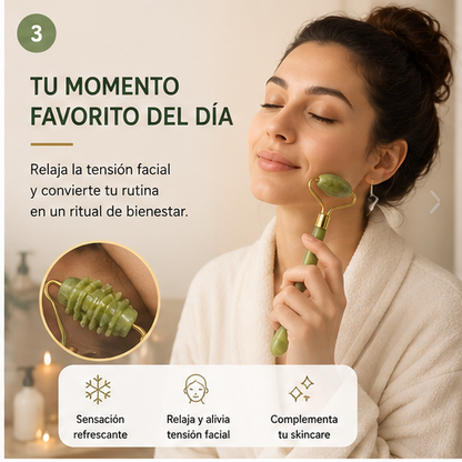 Rodillo Antiarrugas Jade Natural X3